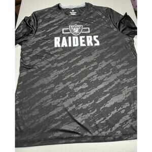 Fanatics Raiders jersey size 2XL black w/ black camo. Lightweight.